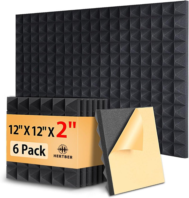 HERBEVER 6 Pack acoustic foam Panels - Image 1
